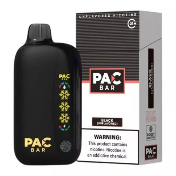 PAC BAR 30K Disposable 4% - Black