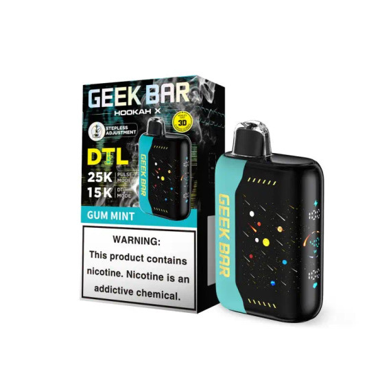Geek Bar Hookah X 25K Disposable - Gum Mint