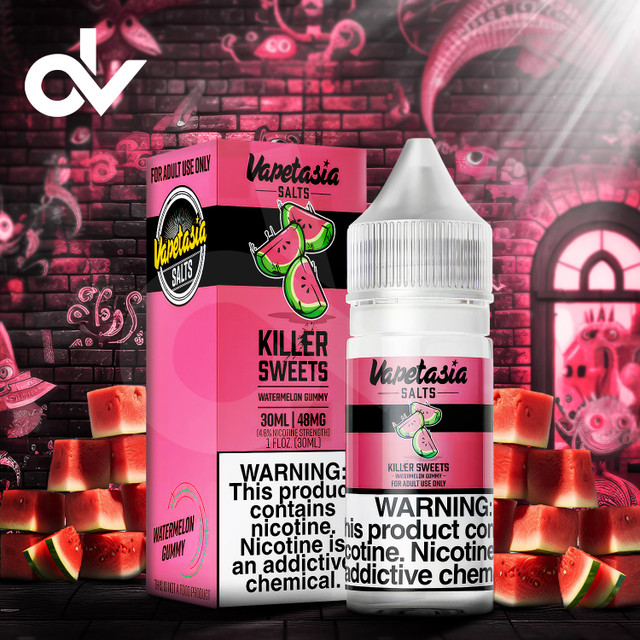 Killer Sweets By Vapetasia Salts Synthetic Nic E-Liquid 30ML- Watermelon Gummy