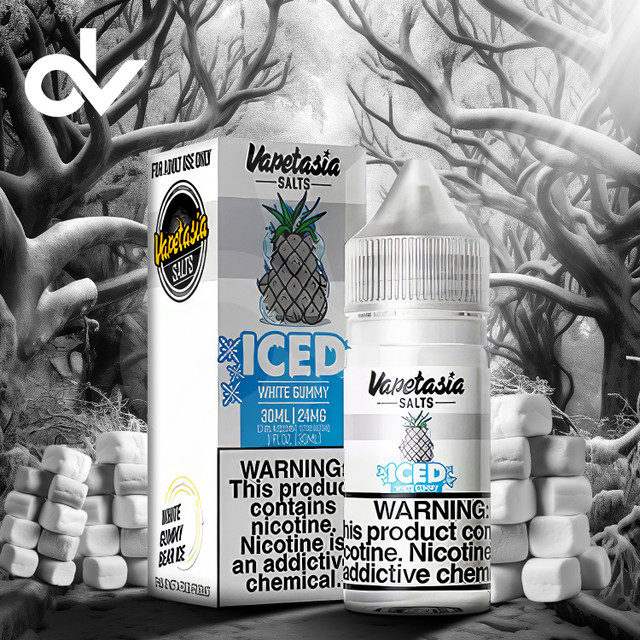 Vapetasia ICED Synthetic Nicotine Salt E-Liquid 30ML - White Gummy