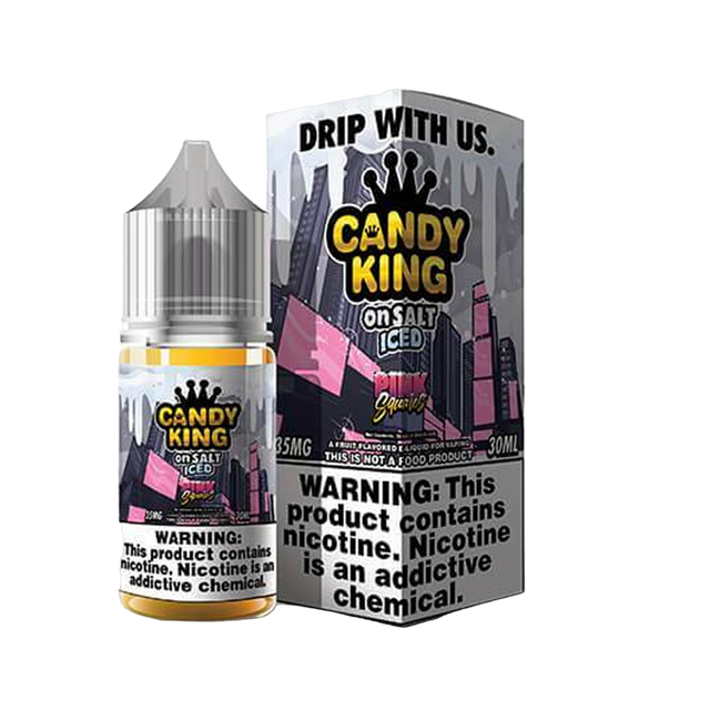 Candy King On Salt ICED Nicotine Salt E-Liquid 30ML Strawberry Rolls