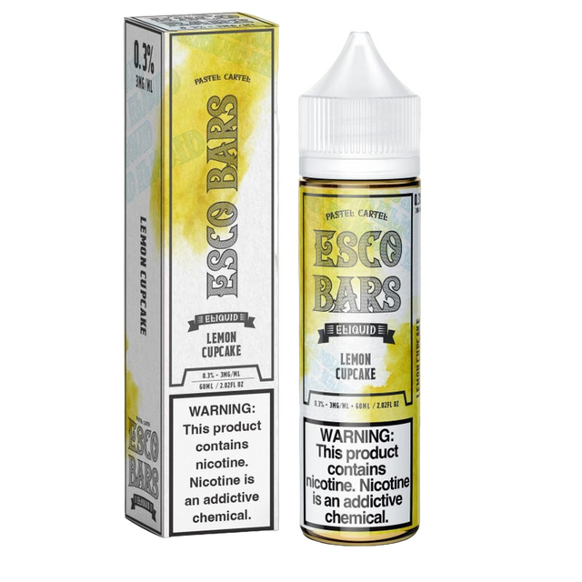 Esco Bars Synthetic Nicotine E-Liquid 60ML - Lemon Cupcake
