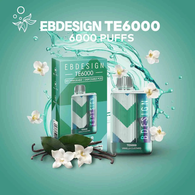 EBDesign TE6000 DISPOSABLE VAPE - VANILLA CUSTARD