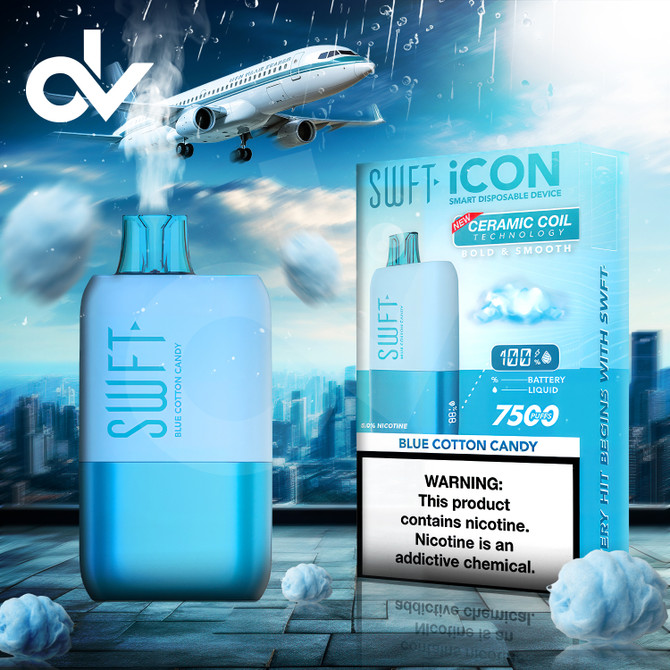 SWFT Icon 7500 Disposable - Blue Cotton Candy