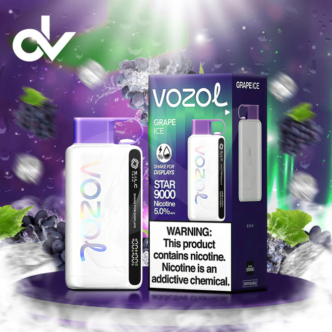 Vozol Star 9000 Disposable - Grape Ice