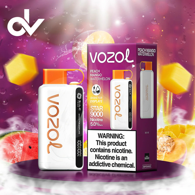 Vozol Star 9000 Disposable - Peach Mango Watermelon