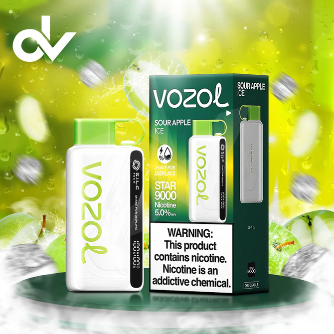 Vozol Star 9000 Disposable - Sour Apple Ice