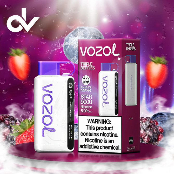 Vozol Star 9000 Disposable - Triple Berries