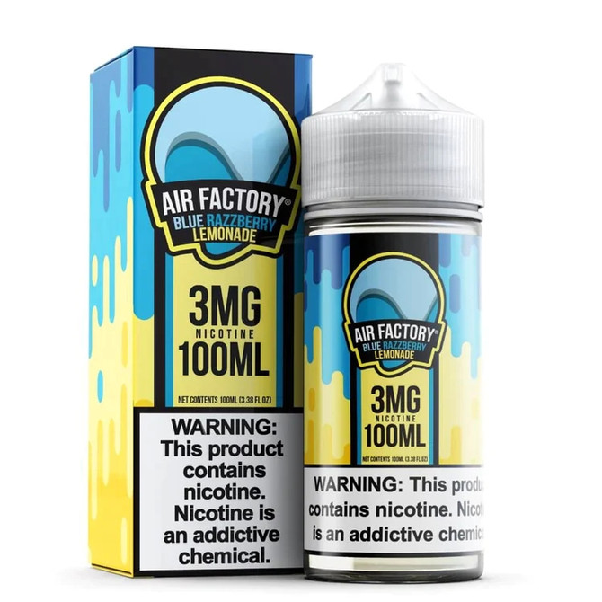 AIR FACTORY Synthetic Nicotine E-Liquid 100ML Blue Razzberry Lemonade
