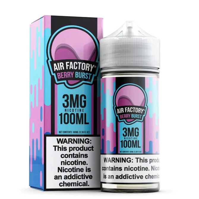 AIR FACTORY Synthetic Nicotine E-Liquid 100ML Berry Burst
