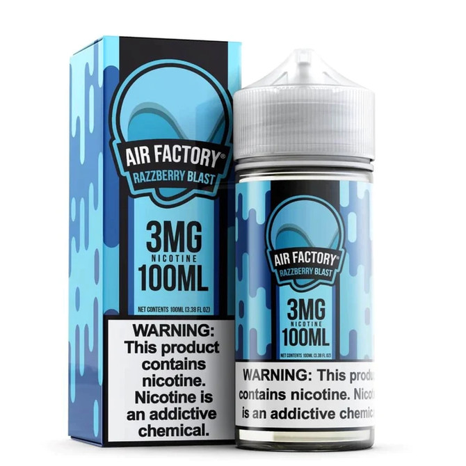 AIR FACTORY Synthetic Nicotine E-Liquid 100ML Razzberry Blast