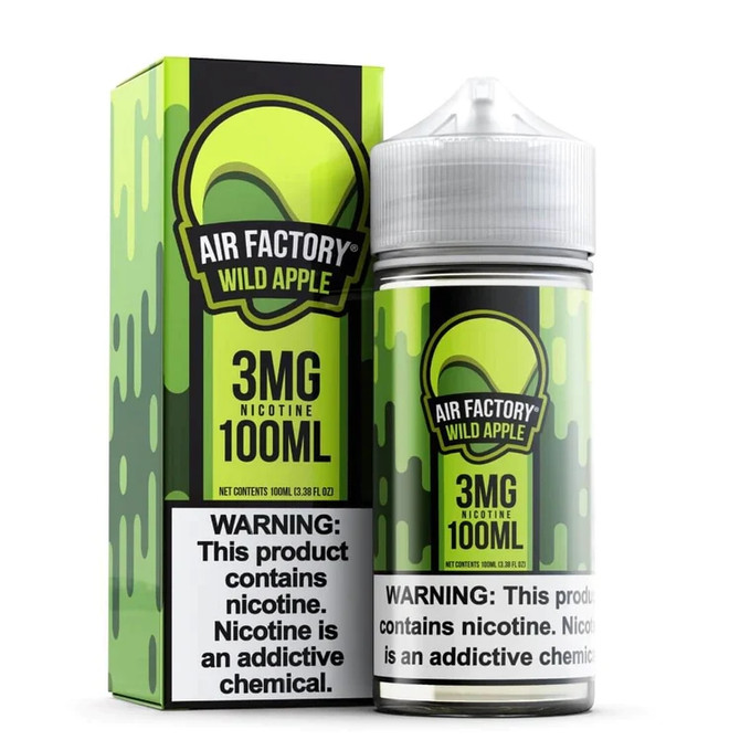 AIR FACTORY Synthetic Nicotine E-Liquid 100ML Wild Apple