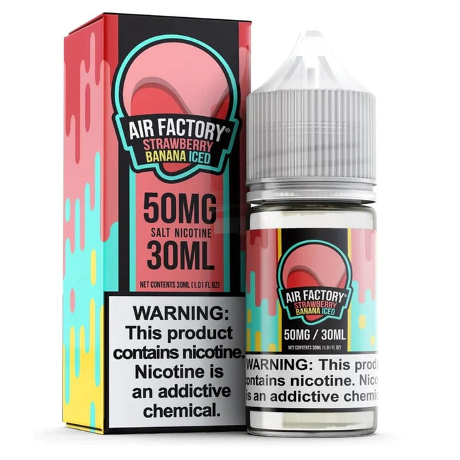 AIR FACTORY Synthetic Nicotine Salt E-Liquid 30ML Strawberry Banana Iced