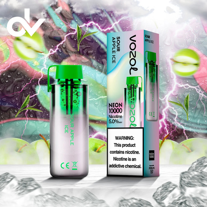 Vozol Neon 10000 - Sour Apple Ice