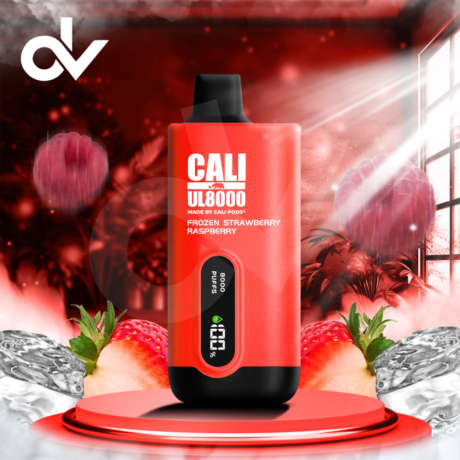 Cali UL8000 3%- Frozen Strawberry Raspberry