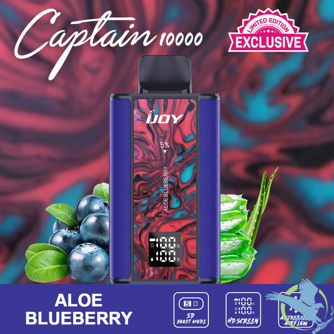 iJoy Captain 10000 Limited Edition Flavors - Aloe Blueberry