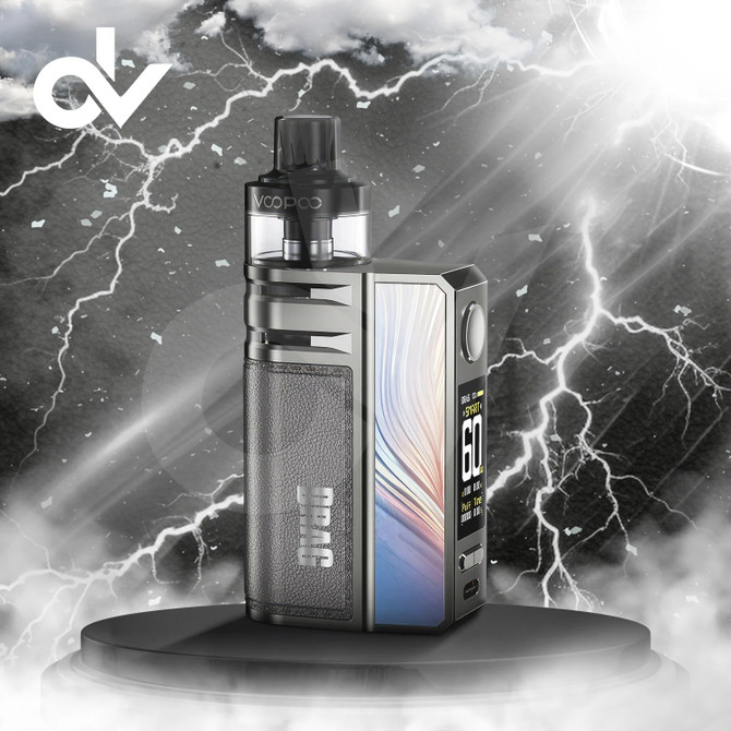 VooPoo DRAG E60 2550mAh Pod System Starter Kit  - Grey Metal