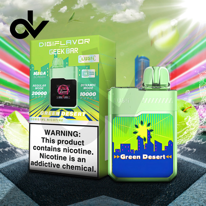 DigiFlavor x Geek Bar Lush Disposable - Green Desert