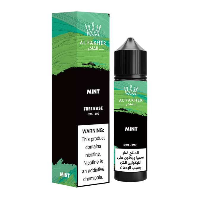 AL Fakher Free Base E-Liquid 60ML - Mint