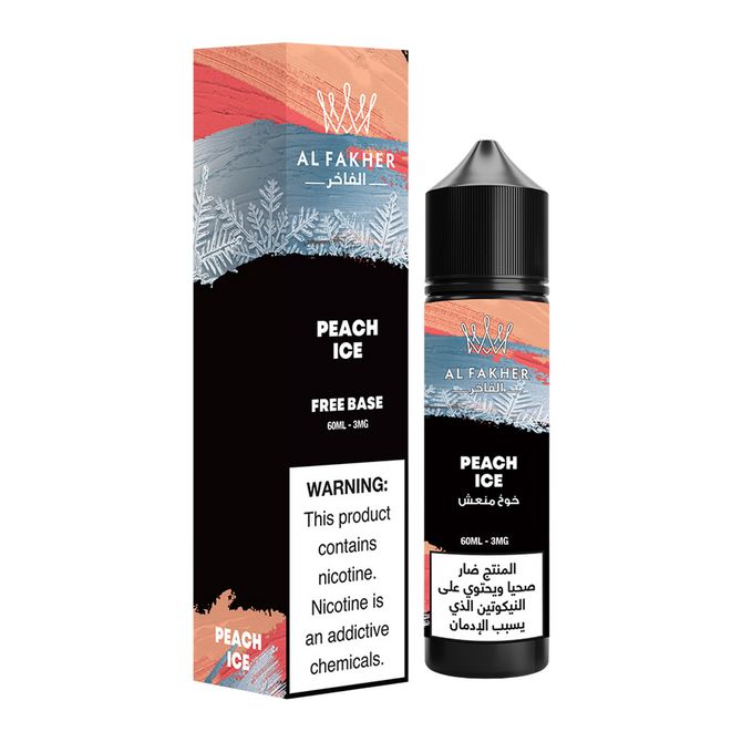 AL Fakher Free Base E-Liquid 60ML - Peach Ice