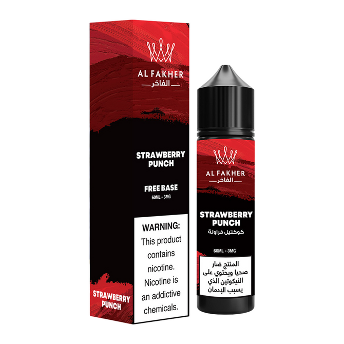 AL Fakher Free Base E-Liquid 60ML - Strawberry Punch