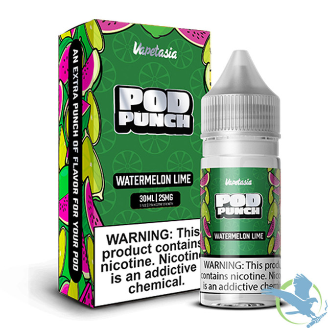 Vapetasia Pod Punch Non Tobacco Salts E-Liquid 30ML - Watermelon Lime