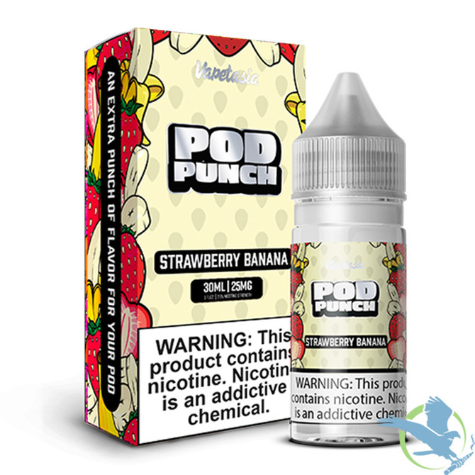 Vapetasia Pod Punch Non Tobacco Salts E-Liquid 30ML -  Strawberry Banana