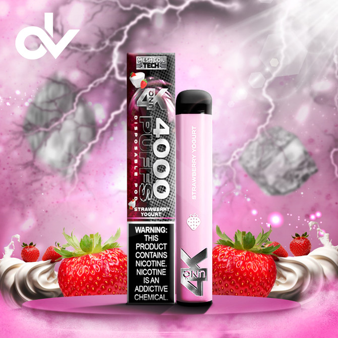 Uno 4K Disposable Vape - Strawberry Yogurt