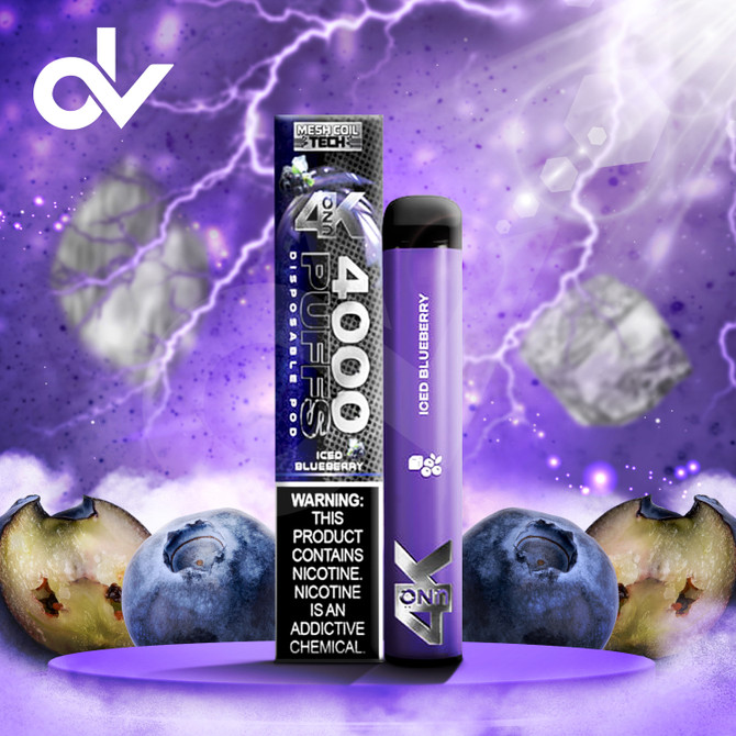 Uno 4K Disposable Vape - Iced Blueberry