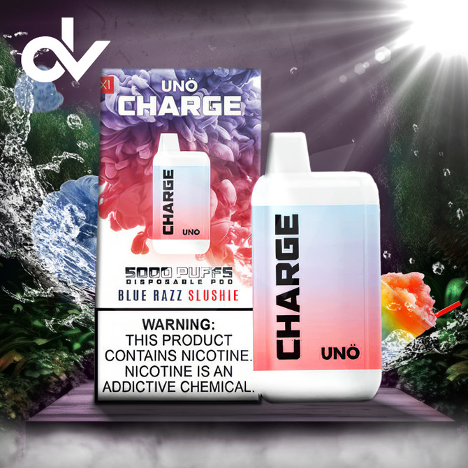 Uno Charge 5000 Disposable Vape - Blue Raspberry Sour
