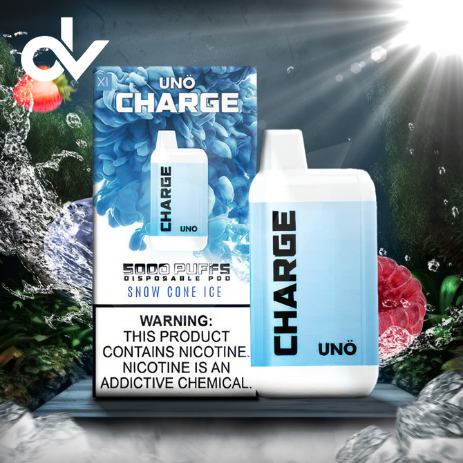 Uno Charge 5000 Disposable Vape - Snow Con Ice