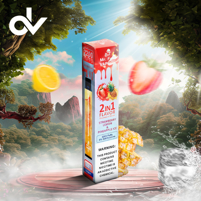 Mr fog 2in1 Vape Lab Disposable - Strawberry Lemon Pineapple