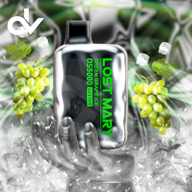 Lost Mary OS5000 Luster Edition Rechargeable by EBDesign - Green Grape Ice