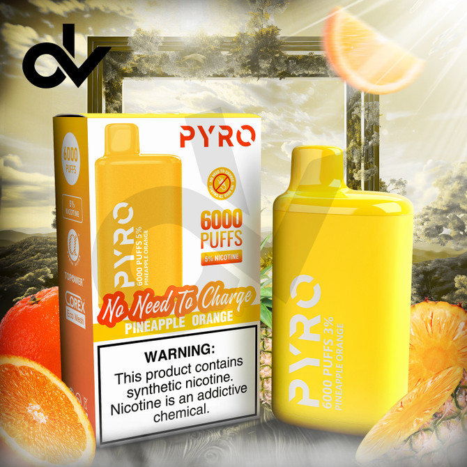 PYRO 6000 Disposable Vape - Pineapple Orange