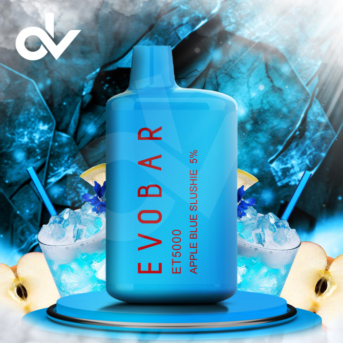 EVOBAR ET5000 DISPOSABLE SLUSHIE EDITION - Apple Blue Slushie