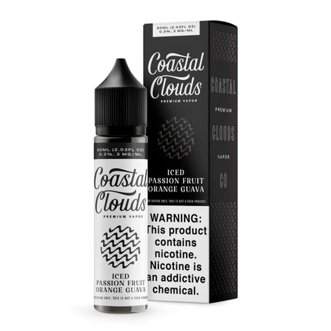 Coastal Clouds Premium Vapor E-Liquid 60ML Iced Passion Fruit Orange Guava