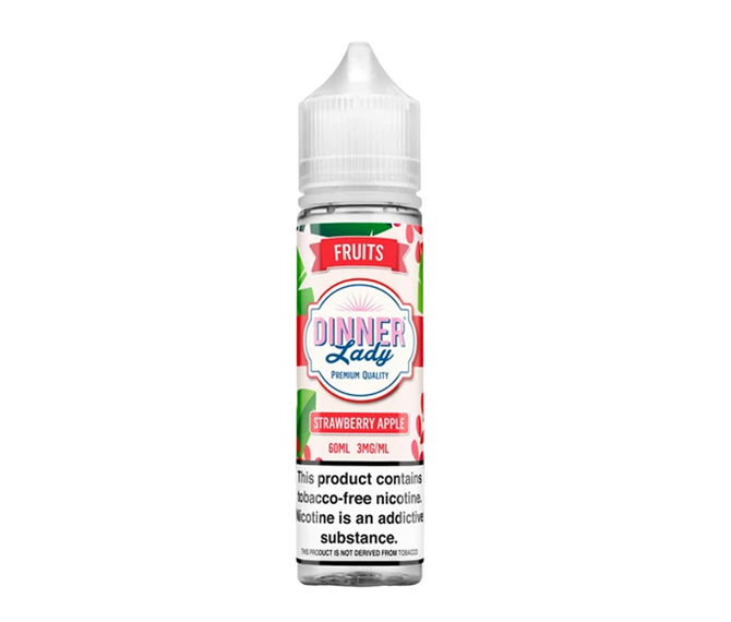 Dinner Lady Synthetic Nicotine E-Liquid 60ML - Strawberry Apple (Fruits)