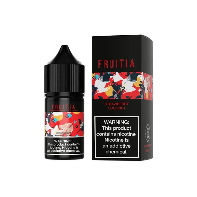 Fruitia Nicotine Salt E-Liquid By Fresh Farms 30ML- Strawberry Coconut Refresher