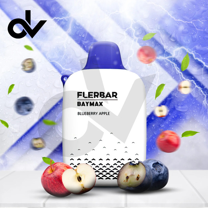 Flerbar Baymax Disposable Vape 3500 Puffs - Blueberry Apple