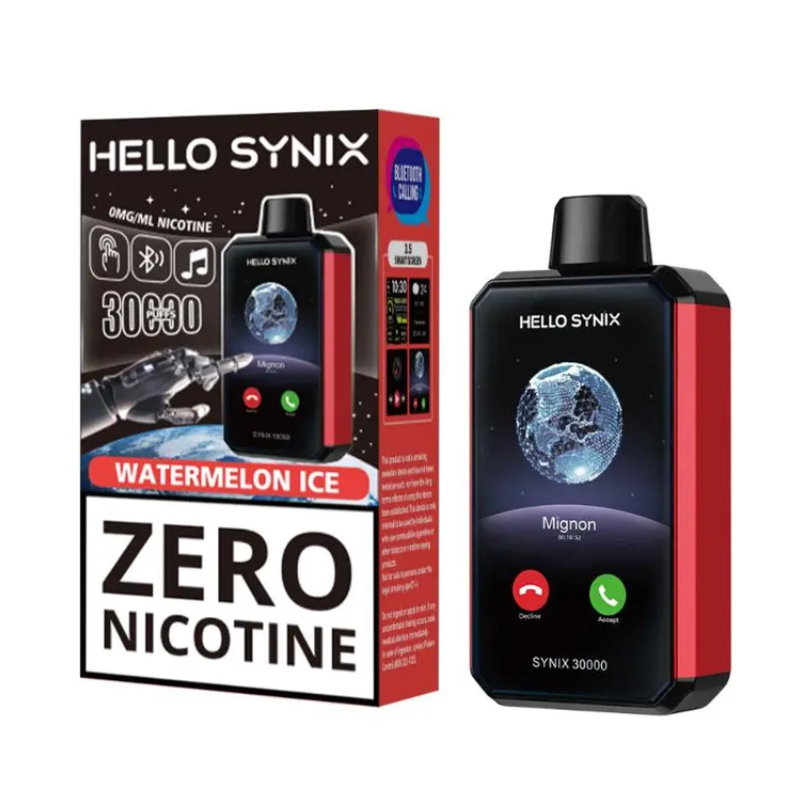 Review of the Hello Synix 30K Zero Nicotine Vape - Disposable Vapez