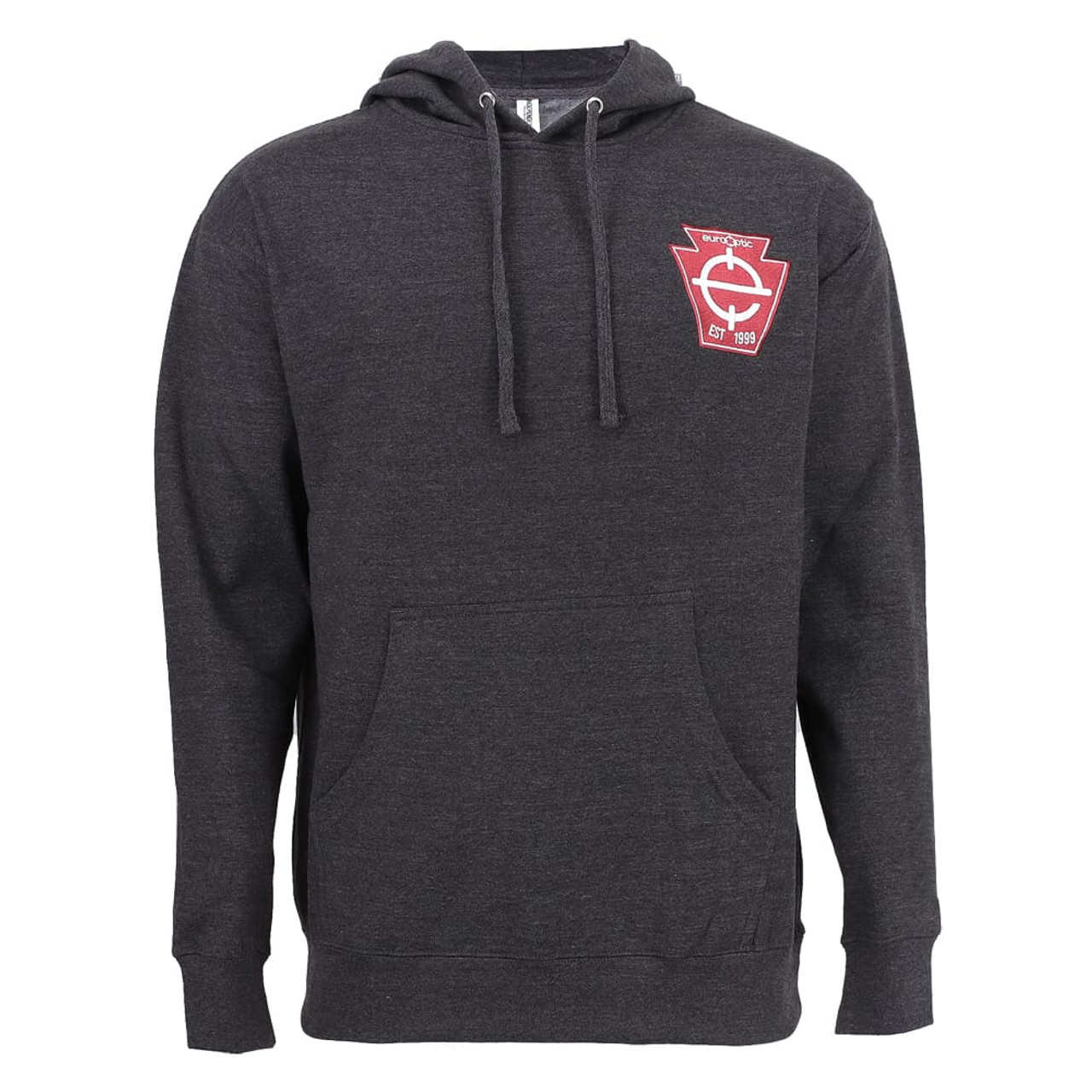EuroOptic Keystone Charcoal Heather Grey Hoodie HOODIE-CHGRY-KEYSTONE