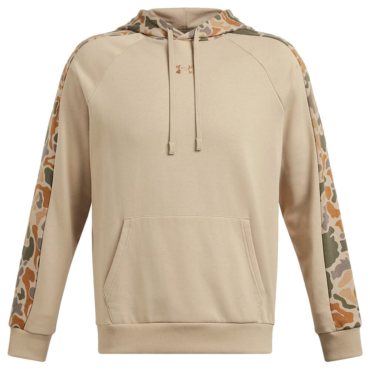 Under Armour Rival Fleece Camo Blocked Hoodie City Khaki/Camel 1388087-299
