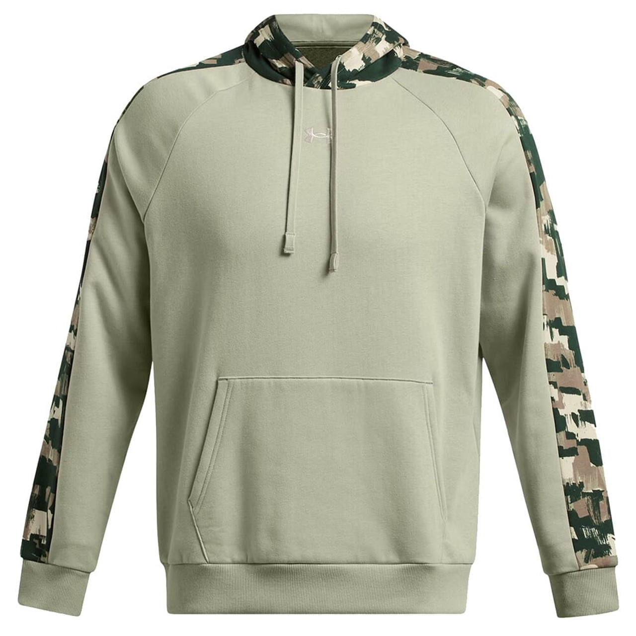 Under Armour Rival Fleece Camo Blocked Hoodie Grove Green/Summit White 1388087-504
