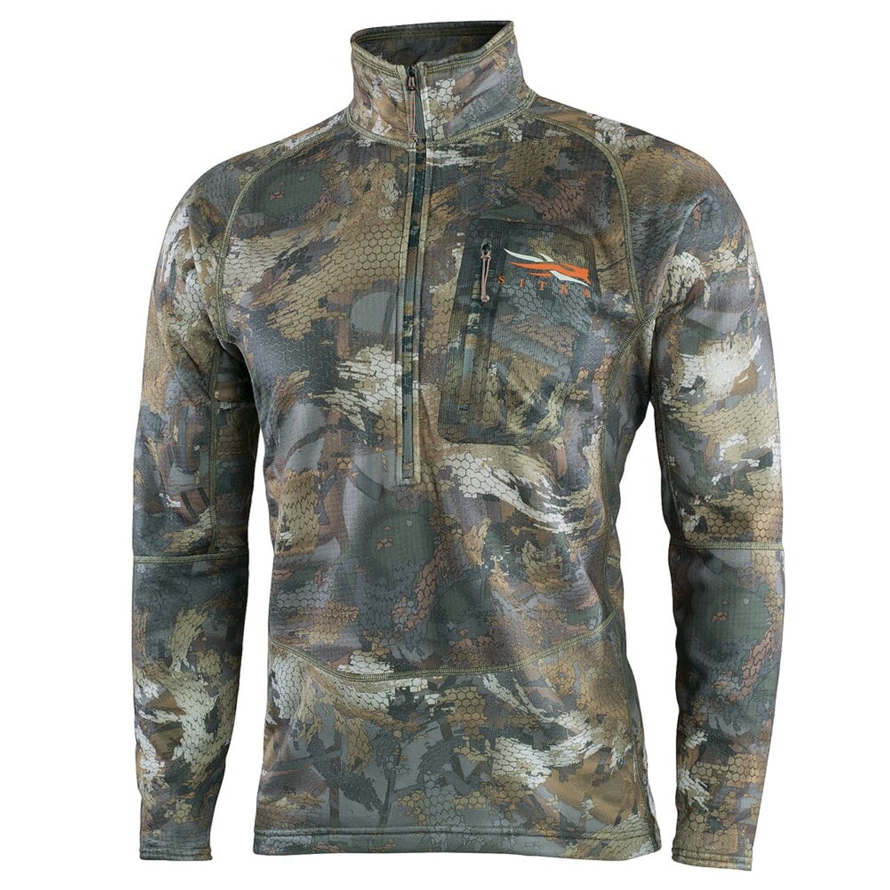 Sitka Grinder Half Zip Optifade Timber Large 70020-TM-L