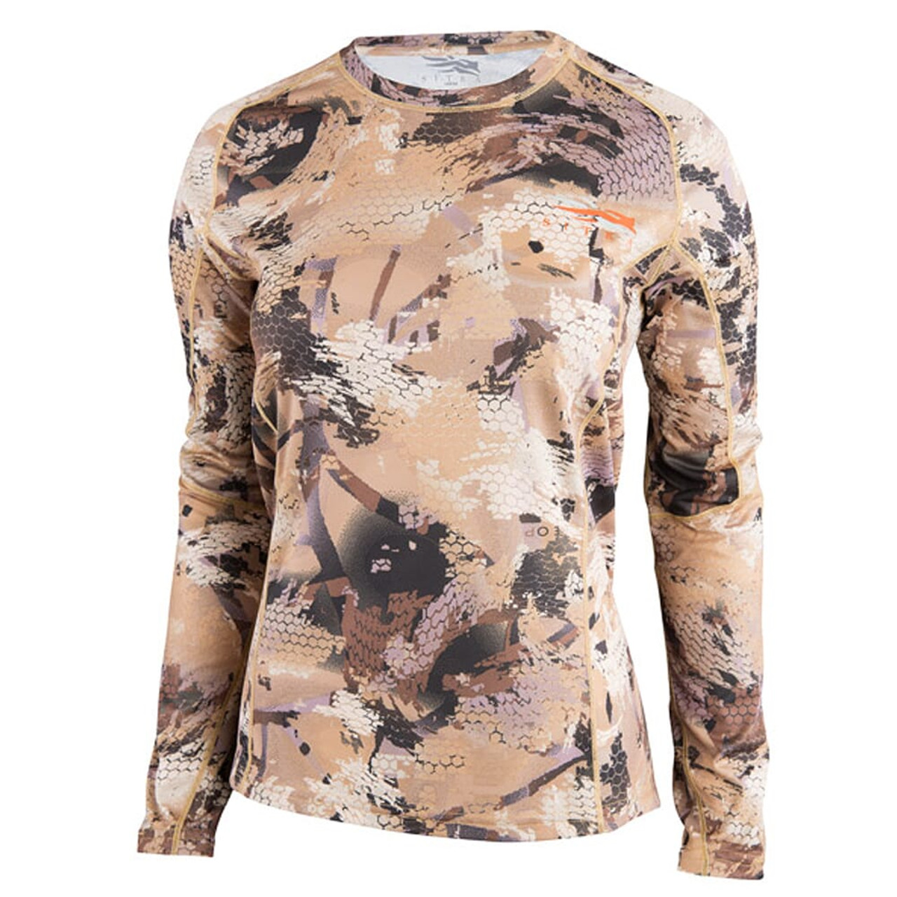 Sitka Women's Core Lt Wt Crew - LS Optifade Waterfowl Small 10076-WL-S