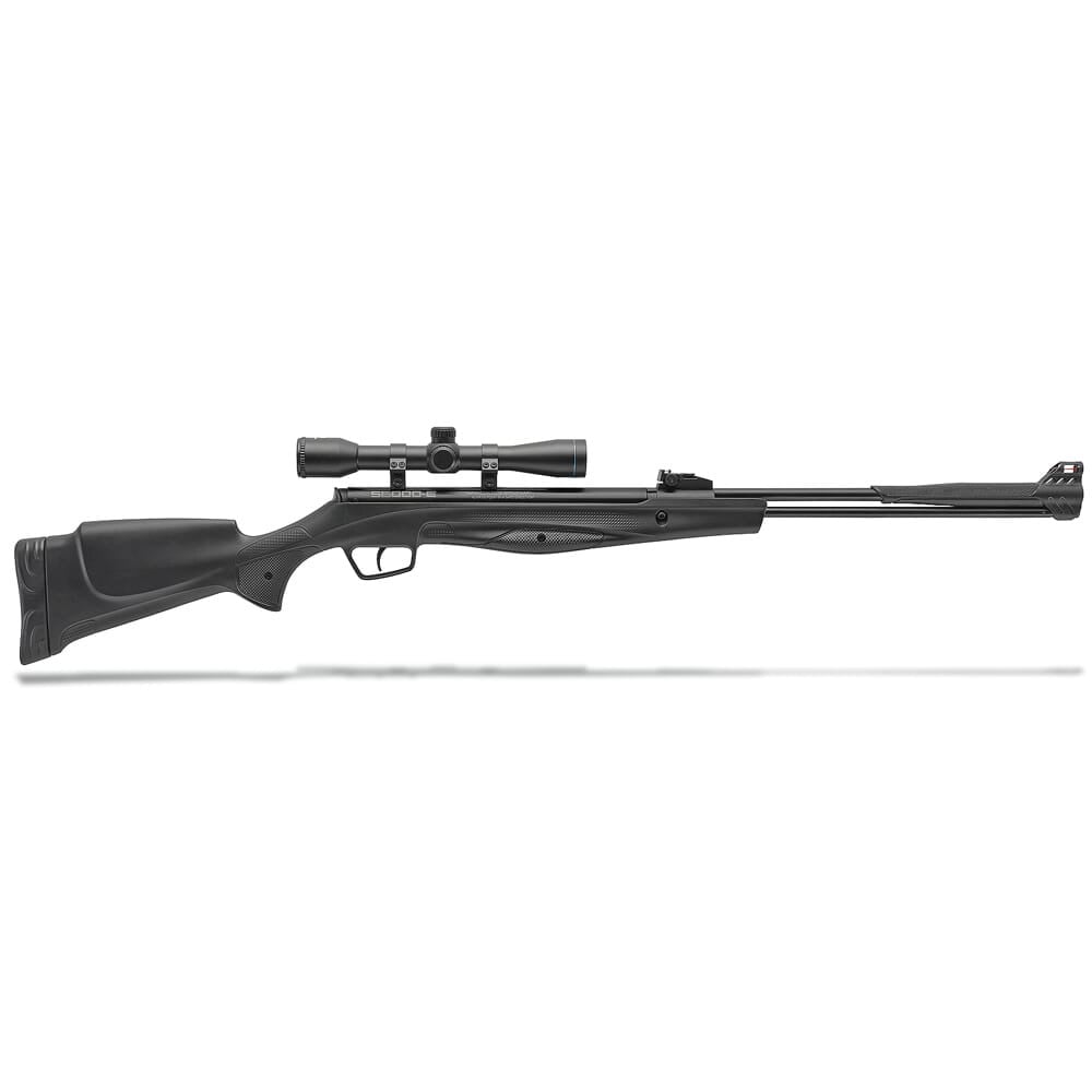 Stoeger S6000-E .177 Cal/1200 FPS Adv. Ergo. Black Synthetic Stock w/Fiber-Optic Sights and 4x32 Scope 30404