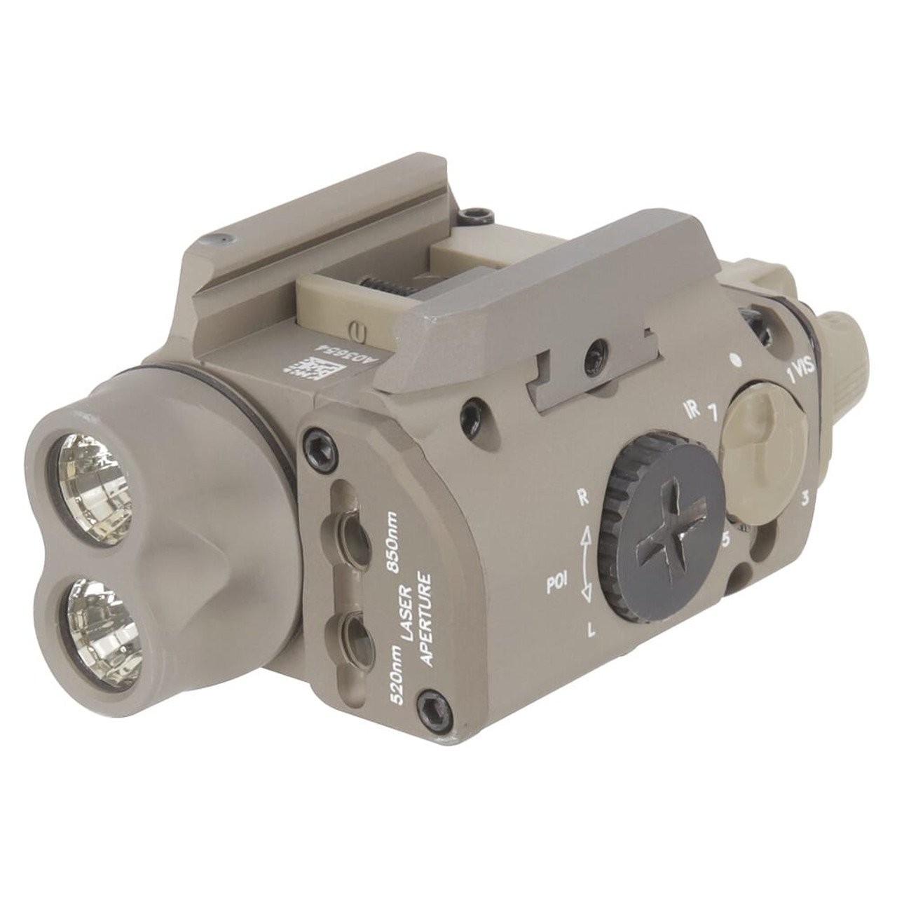 SureFire XVL2-IRC 400 LU/300mW IR Tan WeaponLight w/ 520nm Class IIIa Green Laser & 850nm IR Laser XVL2-TN-IRC