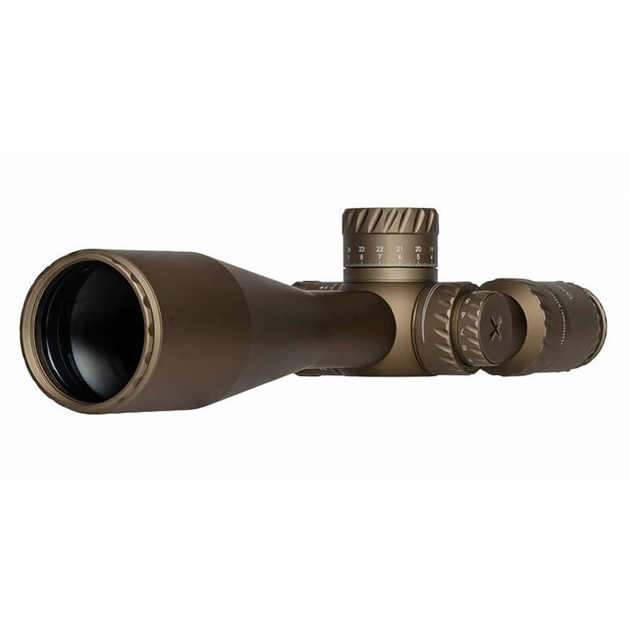 Tangent Theta TT525P Professional Marksman 5-25x56mm Illum 34mm .1 MRAD Adj. Gen 3 XR Fine Coyote Brown Riflescope 800100-0511