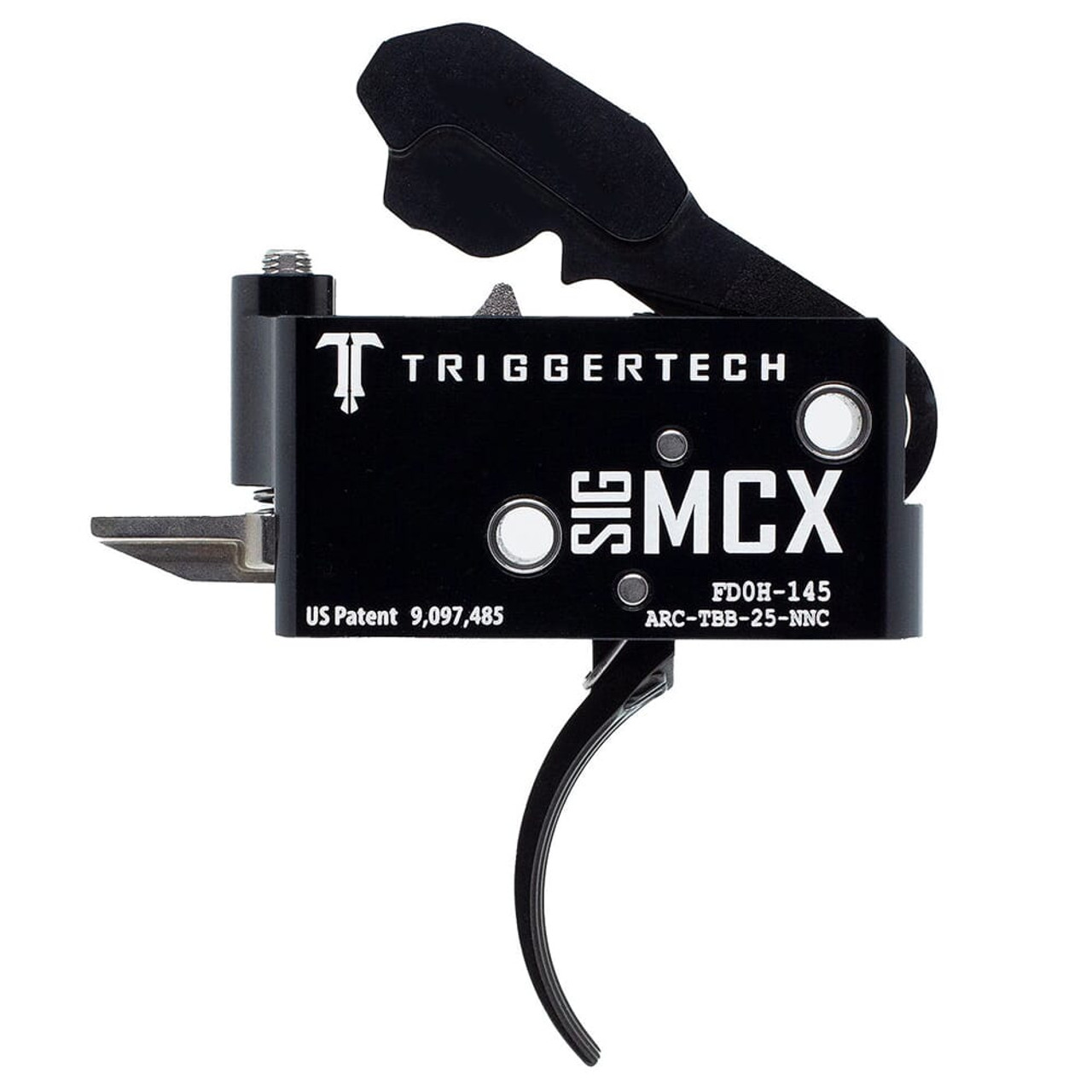 TriggerTech MCX Two Stage Blk/Blk Adaptable Curved 2.5-5.0 lbs Trigger ARC-TBB-25-NNC