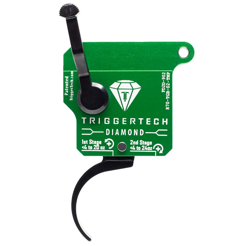 TriggerTech Rem 700 Clone RH Two Stage Blk/Grn Diamond Flat Clean